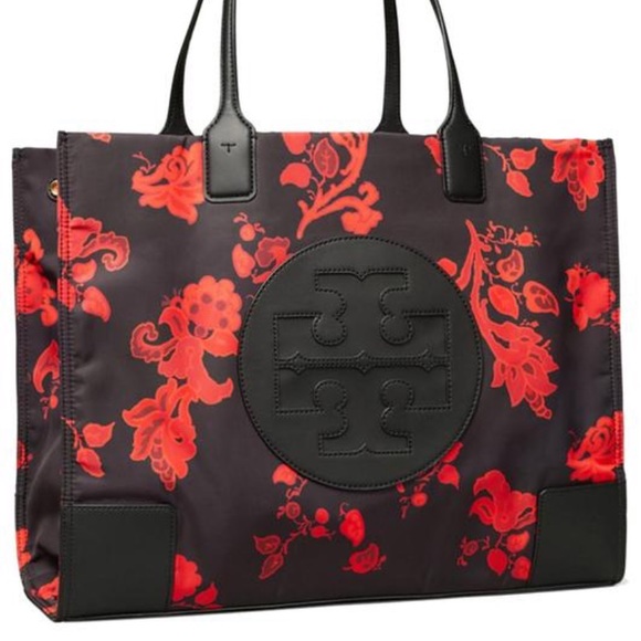 Tory Burch Handbags - Tory Burch Ella Black Mountain Paisley Large tote